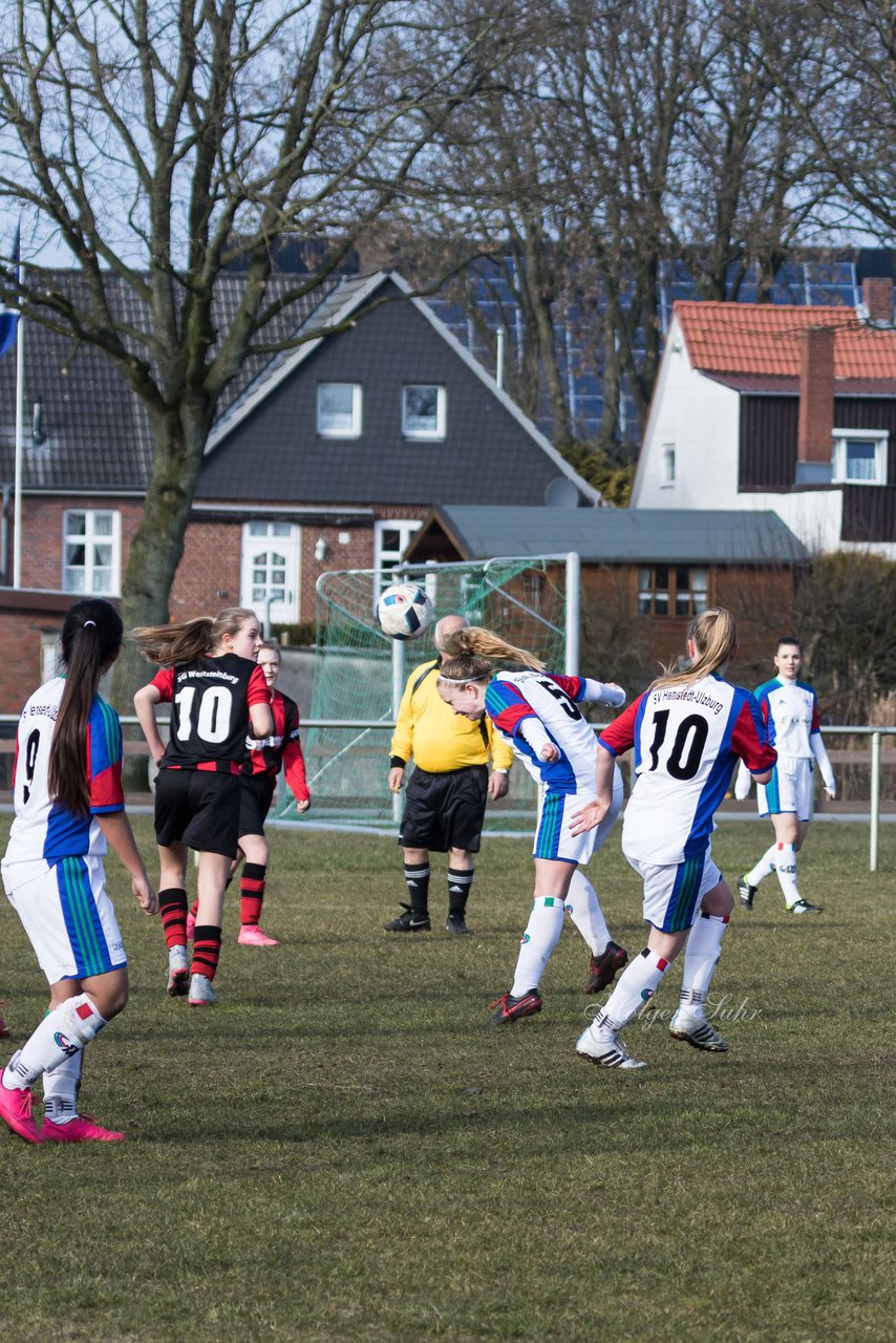 Bild 322 - wBJ SG Weststeinburg/Beidenfleth - SV Henstedt Ulzburg : Ergebnis: 0:4